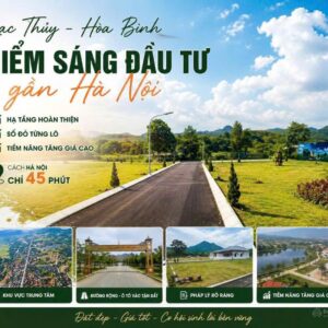 Chỉ 500tr lô góc 55m2 full thổ cư Lạc Thủy, giá bằng 1/5 khu vực kề bên, sát KCN, sổ đỏ sẵn